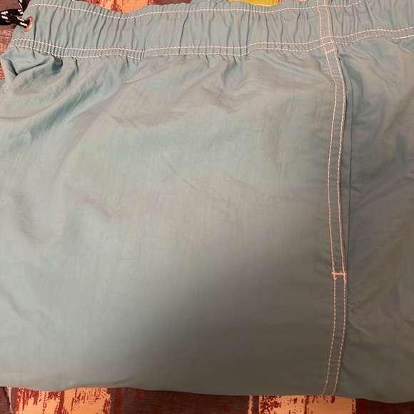 Nautica mens swim trunks with lining. Teal colour with white stitching. Size xxl - Picture 7 of 8